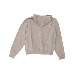 Felpa con cappuccio e zip oversize con grafica Fila da donna, taglia UK 10 small, cotone grigio immagine 2