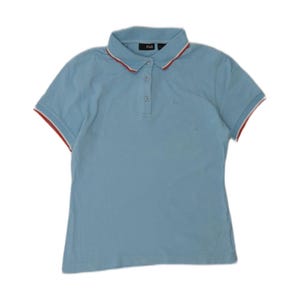 Fila womens polo shirt UK 14 large blue image 3