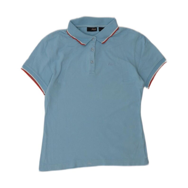 Fila womens polo shirt UK 14 large blue image 3