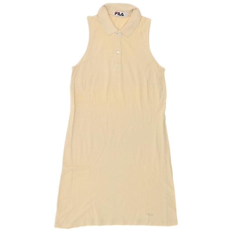 Vestido tipo polo sin mangas para mujer Fila IT 44 Beige medio Algodón imagen 3