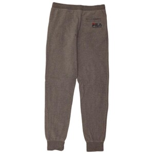 Fila Herren Grafik Trainingshose Jogger Mittelgrau Baumwolle Bild 2