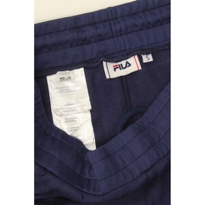 Fila mens sport shorts small navy blue striped cotton image 6