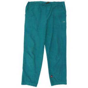Fila Mens Tracksuit Trousers IT 52 Large Turquoise image 1