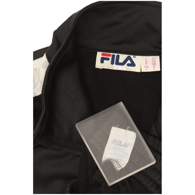 Veste de survêtement graphique pour femmes Fila IT 42, noir moyen, bloc de couleur image 3