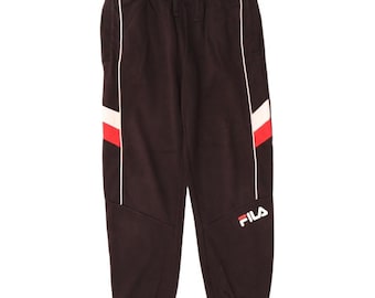 Fila Herren Grafik Trainingshose Jogger S Schwarz Colourblock