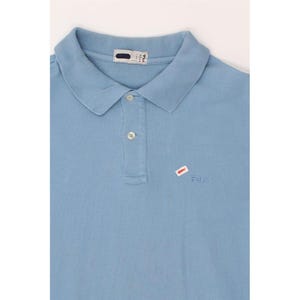 Fila mens polo shirt medium blue image 4