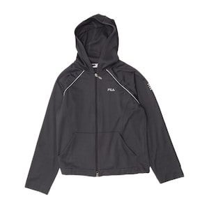 Fila Womens Zip Hoodie Sweater IT 40/42 Small Navy Blue Polyester image 1