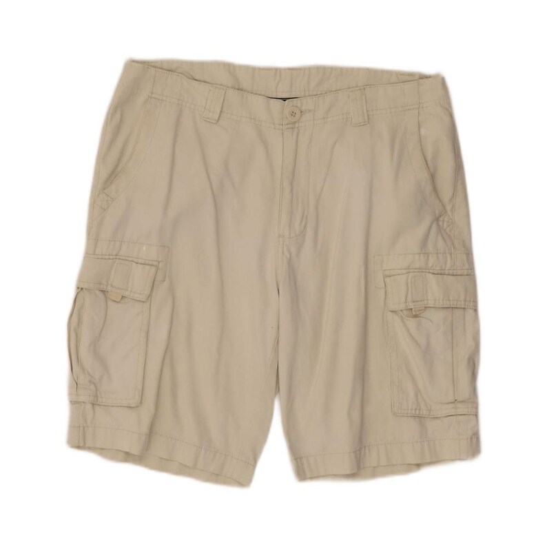 Fila Mens Cargo Shorts Large W34 Off White Cotton image 3