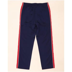 Fila Mens Tracksuit Trousers IT 48 Medium Navy Blue Colourblock Polyester image 2