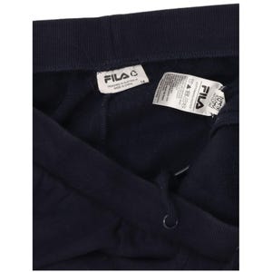 Pantalon de survêtement Fila pour femme jogging grand coton bleu marine image 3