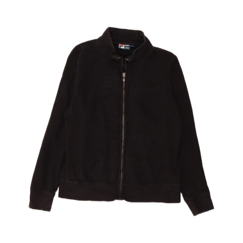 Chaqueta deportiva Fila para mujer, talla UK 18 XL, color negro, algodón. imagen 1