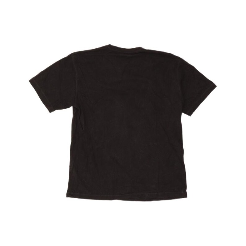 Fila Mens Graphic T-Shirt Top Large Black Cotton image 2