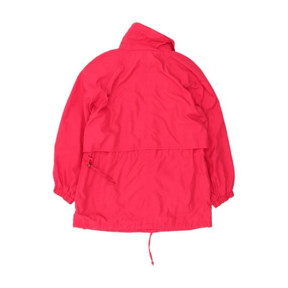 VINTAGE Womens Oversized Raincoat UK 16 Large Pink Polyester