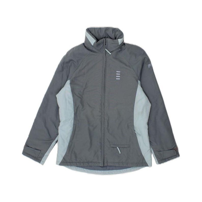 Giacca antivento con cappuccio da donna Fila IT 44 grigio medio color block immagine 1
