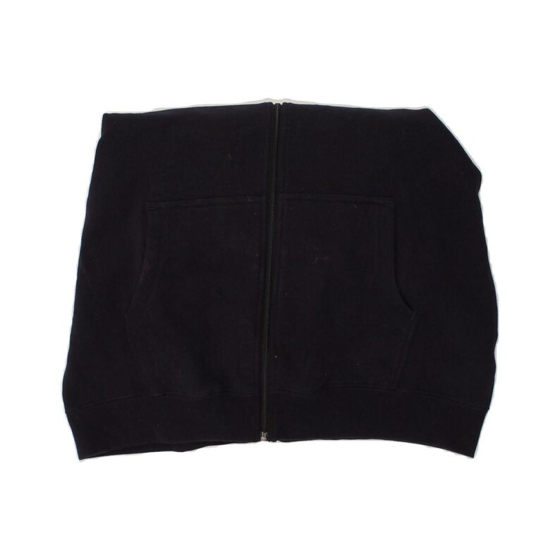 Fila mens graphic zip hoodie sweater large navy blue cotton image 4