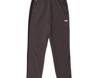 Fila Mens Tracksuit Trousers Medium  Grey Colourblock Polyester