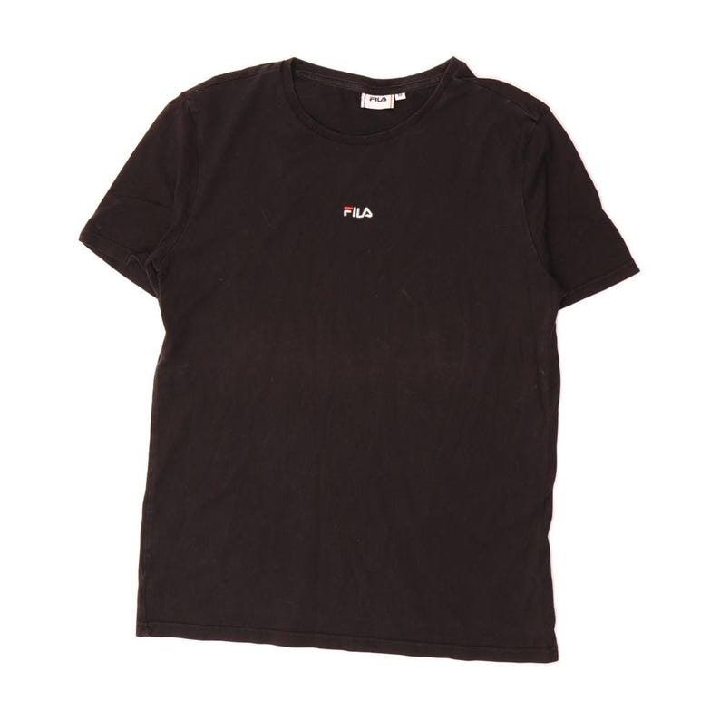 Camiseta Fila para hombre, color negro medio, de algodón imagen 1