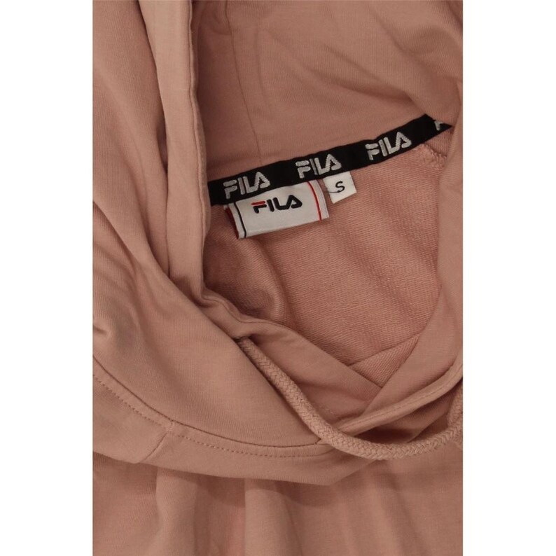 Fila Womens Oversized Hoodie Jumper UK 10 Small Pink Colourblock image 4