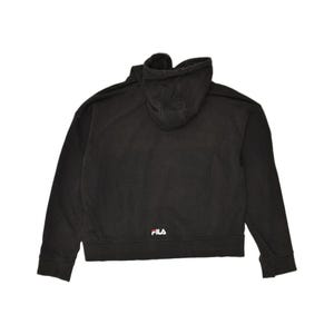 Fila - Pull court à capuche et graphique pour femmes, coton, noir image 2