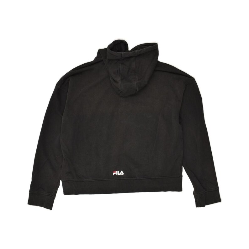 Fila - Pull court à capuche et graphique pour femmes, coton, noir image 2