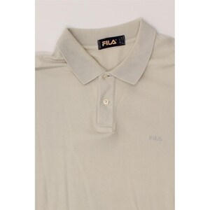 Camisa polo masculina Fila, tamanho IT 54 XL, bege imagem 3