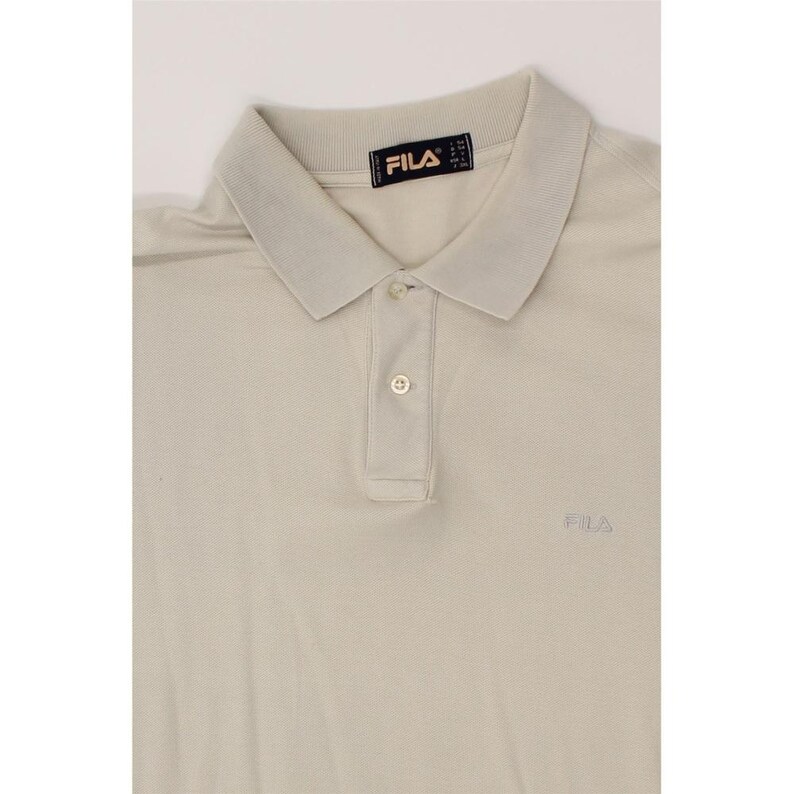 Camisa polo masculina Fila, tamanho IT 54 XL, bege imagem 3