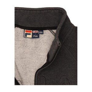 Fila dames trainingsjack met grafische print UK 12 mediumgrijs katoen afbeelding 3