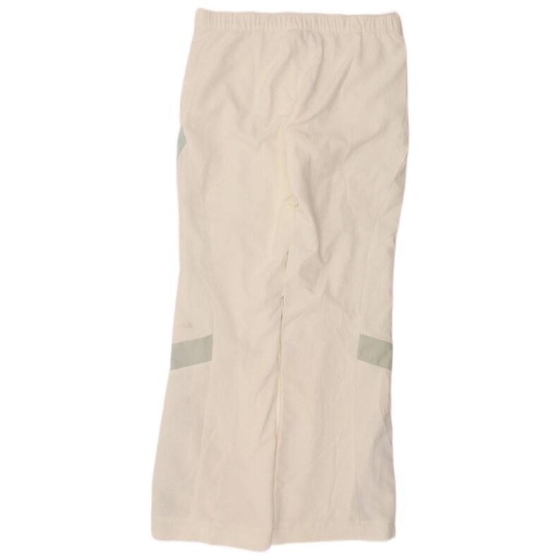 Fila womens tracksuit trousers UK 14 medium white colourblock polyester image 2