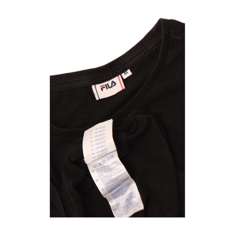 Camiseta Fila para hombre, color negro medio, de algodón imagen 3
