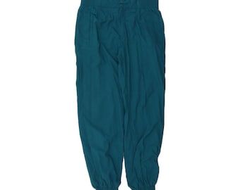 Vintage mens tracksuit trousers joggers IT 56 XL blue polyester