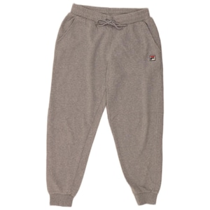 Fila mens tracksuit trousers joggers small grey cotton image 1