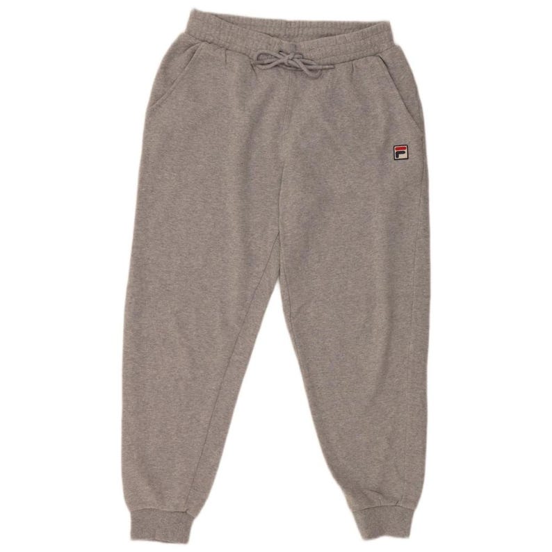Fila mens tracksuit trousers joggers small grey cotton image 1