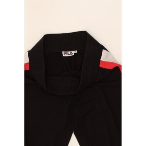 Fila womens tracksuit trousers UK 12 medium black colourblock image 3