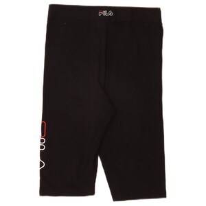 Fila womens graphic sport shorts UK 8 small black image 2