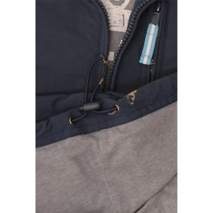 Chaqueta deportiva Fila para hombre, talla XL, color azul marino, poliéster con bloques de color imagen 4