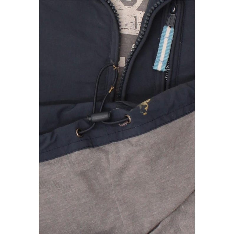 Chaqueta deportiva Fila para hombre, talla XL, color azul marino, poliéster con bloques de color imagen 4