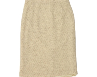 Vintage womens straight skirt W29 medium beige
