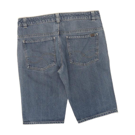 VINTAGE Mens Denim Shorts IT 52 XL W38 Blue Cotton