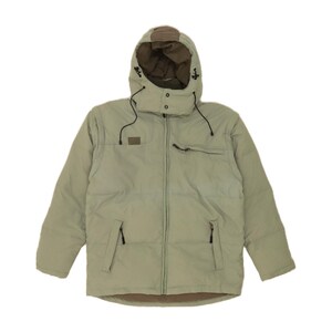 Fila mens hooded padded jacket UK 40 large green colourblock polyamide