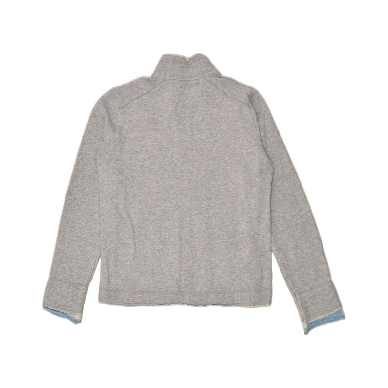 Fila womens tracksuit top jacket UK 14 large grey cotton image 2