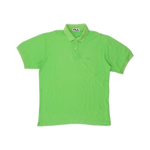 Polo Fila para hombre de algodón verde medio imagen 1