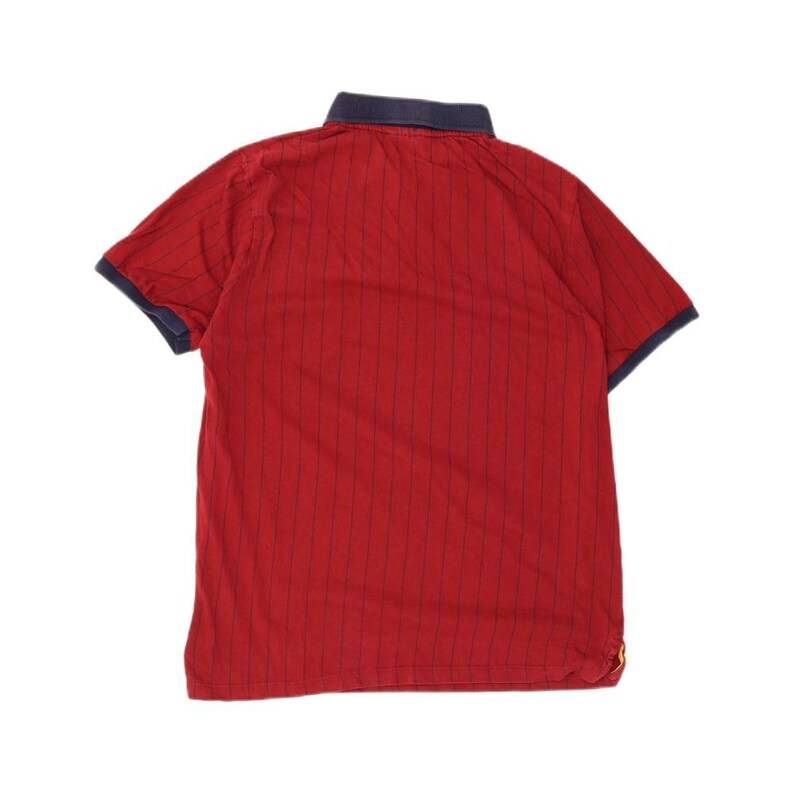 Polo Fila da uomo, taglia M, a righe bordeaux, in cotone. immagine 2