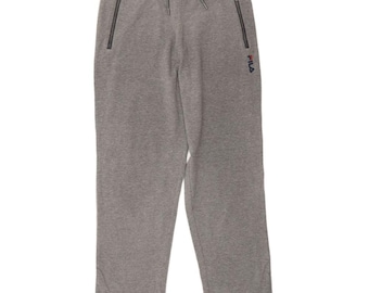 Fila mens tracksuit trousers large  grey cotton