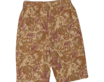Vintage womens casual shorts IT 44 medium W30  beige floral