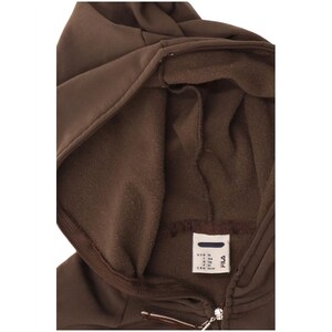 Sudadera con capucha y cremallera Fila para mujer, talla 12 del Reino Unido, marrón medio imagen 3