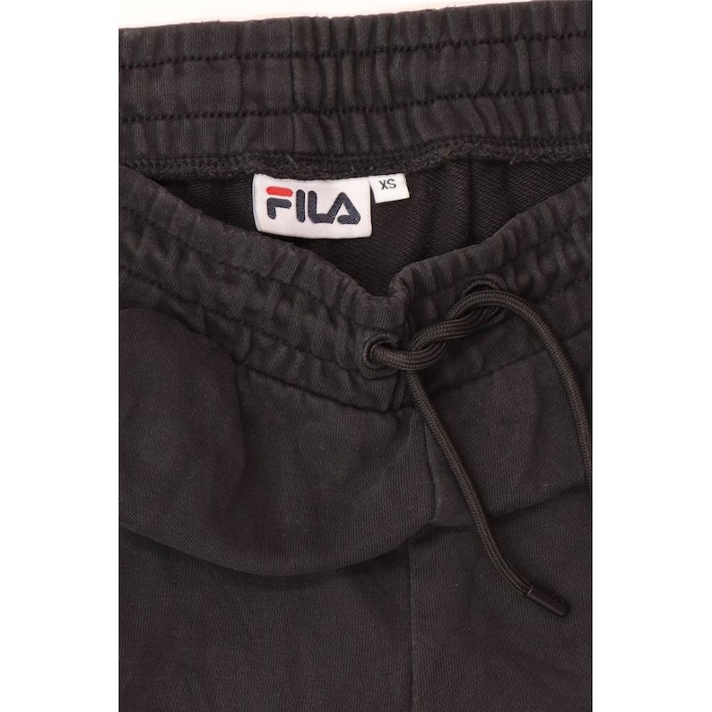 Pantaloni da tuta con grafica Fila da donna, taglia UK 6 XS, neri immagine 4