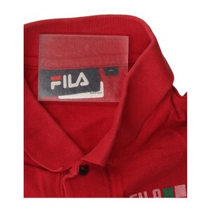 Fila Grafisch herenpoloshirt XL rood katoen sport afbeelding 3