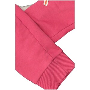 Fila Womens Graphic Sweatshirt Jumper UK 16 Large Pink Colourblock Cotton image 3