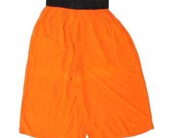 Vintage Damen lässige Shorts Medium W30 orange Viskose