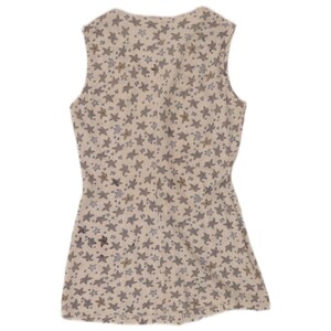 Vestido camisero sin mangas para mujer Fila IT 44, algodón floral blanco medio imagen 2